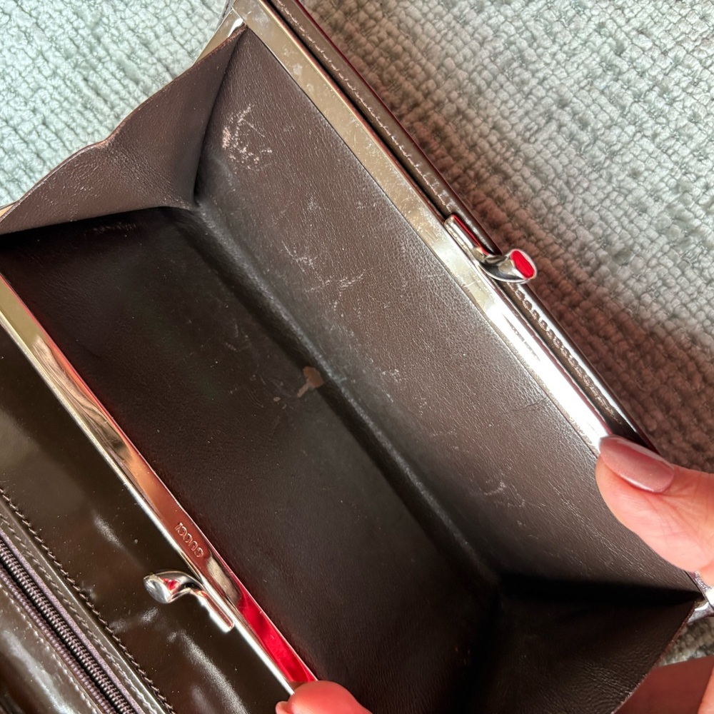 Gucci Brown Patent Leather Wallet FINAL PRICE - Picture 11 of 14